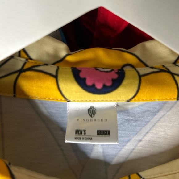 King Breed Colorful Graphic AOP Polo Shirt - Picture 3 of 4